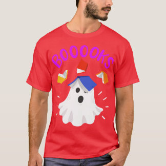 Halloween Book Ghost T-Shirt