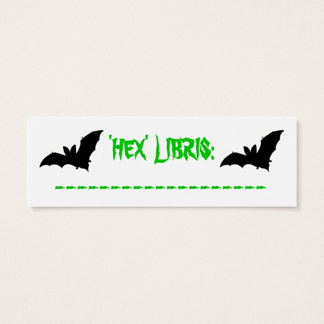 Halloween Bookmark (Back)