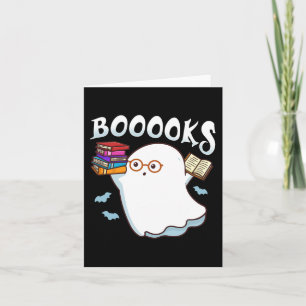 Halloween Books Librarian English Teacher Reader R Card