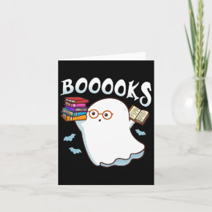 Halloween Books Librarian English Teacher Reader R Card