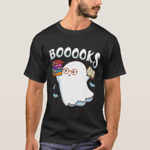 Halloween Books Librarian English Teacher Reader R T-Shirt