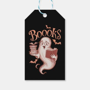 Halloween Books Librarian Teacher Reader Reading Gift Tags