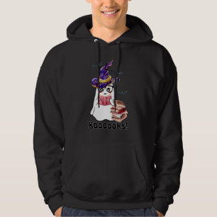 Halloween Booooks Ghost Reading Boo Read Books Lib Hoodie
