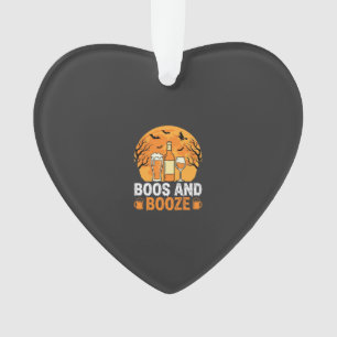 Halloween Boos and Booze Drinking Party Design Ornament