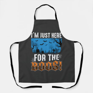 Halloween Boos Ghost Graveyard Vector Design_1 Apron