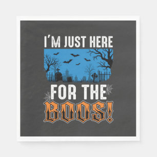 Halloween Boos Ghost Graveyard Vector Design_1 Napkin