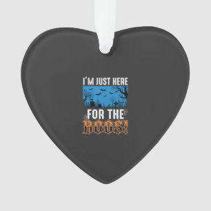 Halloween Boos Ghost Graveyard Vector Design_1 Ornament
