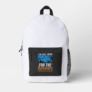 Halloween Boos Ghost Graveyard Vector Design_1 Printed Backpack
