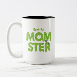 HALLOWEEN BOOTIFUL MOMSTER Two-Tone COFFEE MUG