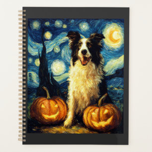 Halloween Border Collie Fall Pumpkin Planner