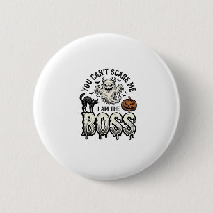 Halloween Boss Ghost Vintage Engraving Shirt Desig 6 Cm Round Badge