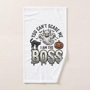 Halloween Boss Ghost Vintage Engraving Shirt Desig Hand Towel