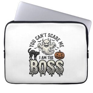 Halloween Boss Ghost Vintage Engraving Shirt Desig Laptop Sleeve