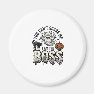 Halloween Boss Ghost Vintage Engraving Shirt Desig Magnet