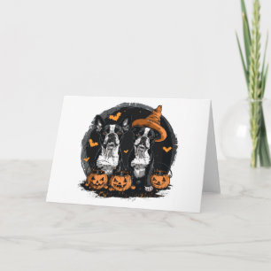 Halloween Boston Terrier Dogs Card