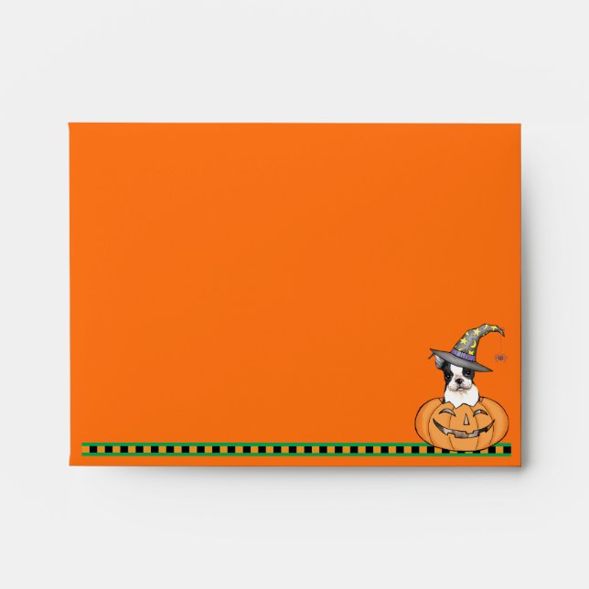 Halloween Boston Terrier Envelopes (Front)