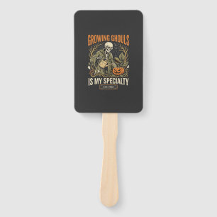 Halloween Botany Teacher Spooky Garden Hand Fan