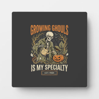 Halloween Botany Teacher Spooky Garden Plaque