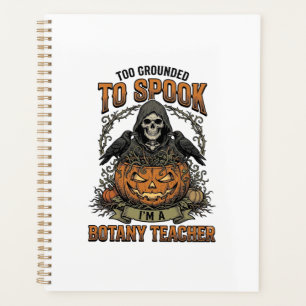 Halloween Botany Teacher Vintage Engraving Pumpkin Planner