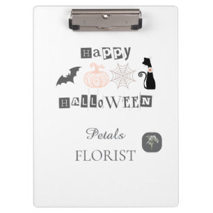 Halloween Boutique Florist Business Branding Clipboard