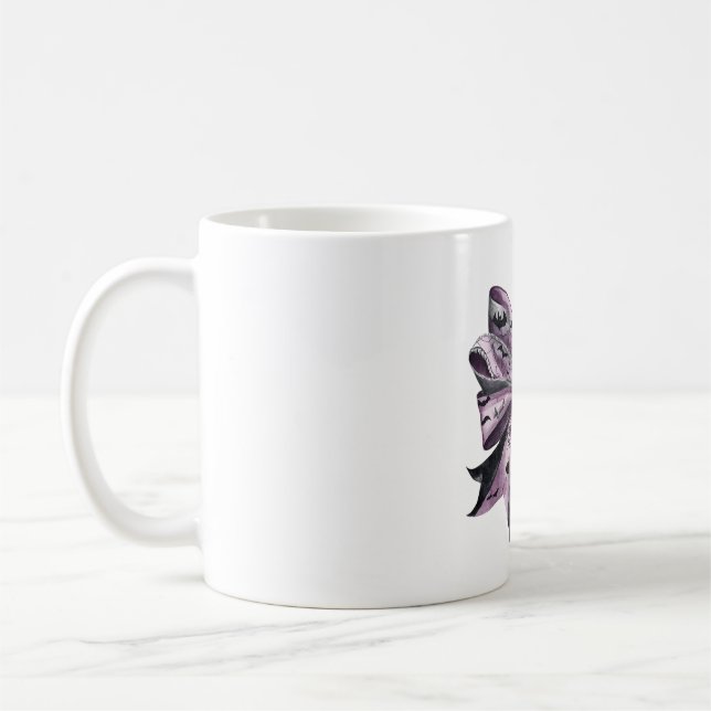 Halloween bow coffee mug (Left)