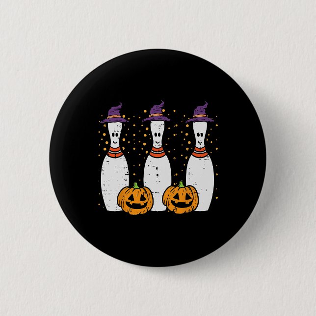 Halloween Bowling Costume Bowler Men Women Kids Bo 6 Cm Round Badge (Front)