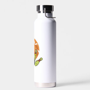 Halloween Bowling Zombie Pins Bats Bowler Gift Water Bottle