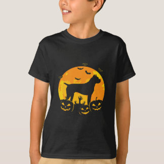 Halloween Boxer Jack O Lantern Dog Puppy Pumpkin T-Shirt