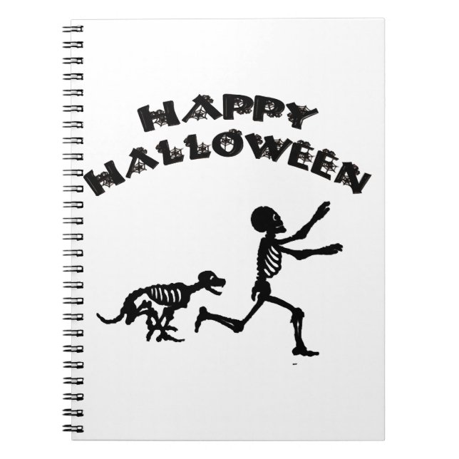 Halloween Boy and Dog Notebook (Front)