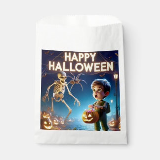 HALLOWEEN ~ Boy and Skeleton ~ Favour Bags