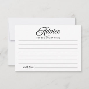 Halloween Boy Baby Shower Advice Cards