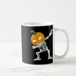 Halloween Boys Dabbing Skeleton Scary Pumpkin Jack Coffee Mug