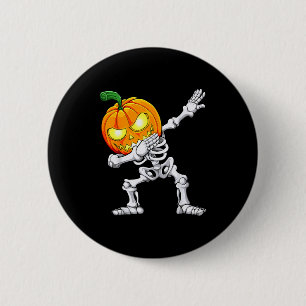 Halloween Boys Dabbing Skeleton Y Pumpkin Jack O L 6 Cm Round Badge