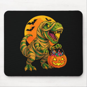 Halloween Boys Dinosaur Mummy T Rex Y Pumpkin Moon Mouse Mat