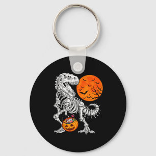 Halloween Boys Dinosaur Skeleton T Rex Y Pumpkin M Key Ring
