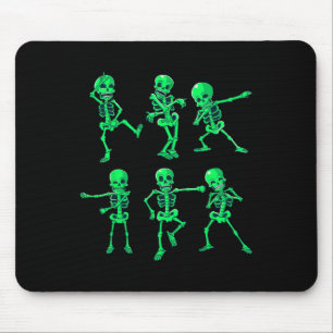 Halloween Boys Girls Kids Dancing Skeletons Dance Mouse Mat