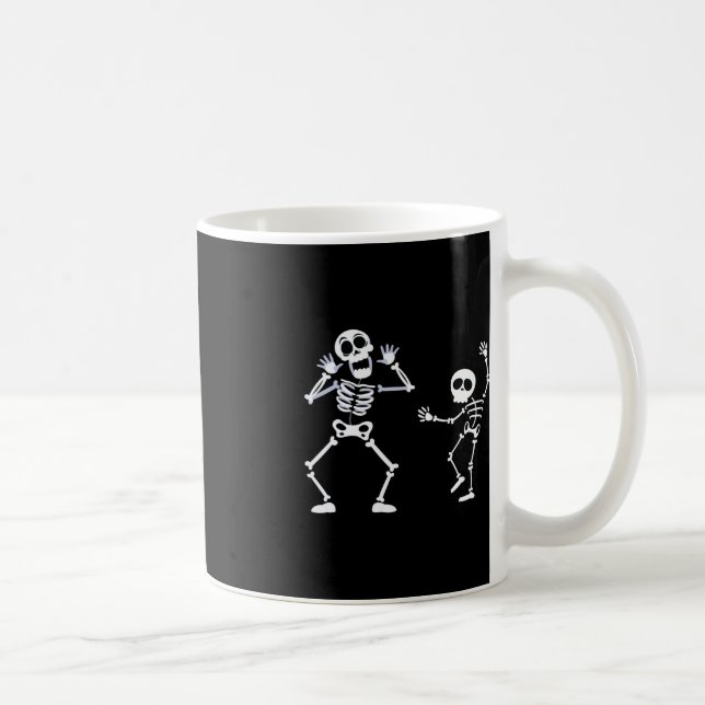 Halloween  Boys Girls Kids Skeleton Griddy Dance T Coffee Mug (Right)