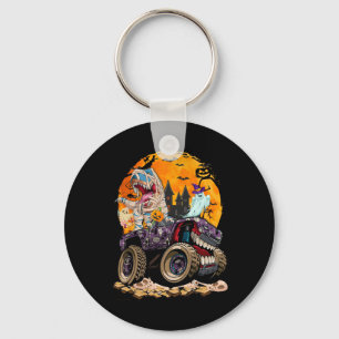 Halloween Boys Kids Dinosaur T rex Dino Pumpkins Key Ring