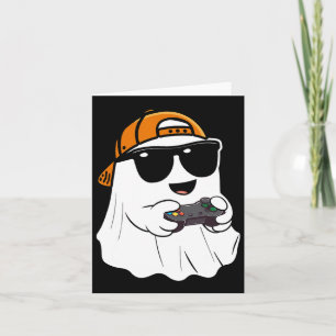 Halloween Boys Kids Ghost Gamer Scary Costume Gami Card