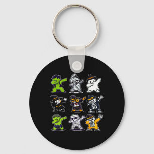 Halloween Boys Skeleton Zombie Scary Pumpkin Mummy Key Ring