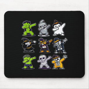 Halloween Boys Skeleton Zombie Scary Pumpkin Mummy Mouse Mat