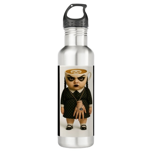Halloween Brainrot Ballerina Capuccina t-shirt 710 Ml Water Bottle (Front)