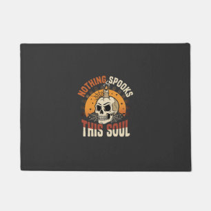 Halloween Brave Skeleton Night Doormat