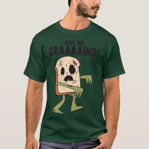 Halloween Bread Zombie Food Zombie Fan Monster T-Shirt