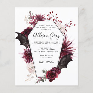 Halloween Bridal Shower   Budget  Flyer