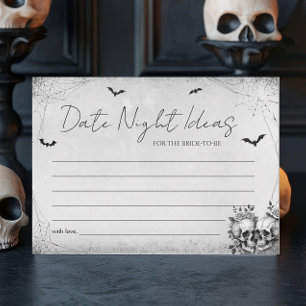 Halloween Bridal Shower Date Night Ideas Cards
