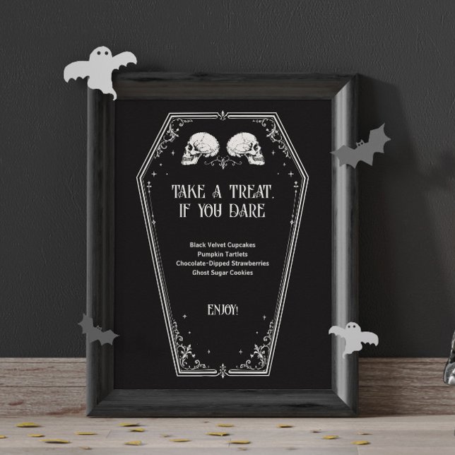 Halloween Bridal Shower Desert Menu Poster (Creator Uploaded)