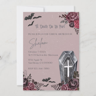 Halloween Bridal Shower Invitation