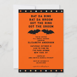 Halloween Bridal Shower Invitation