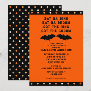 Halloween Bridal Shower Invitation